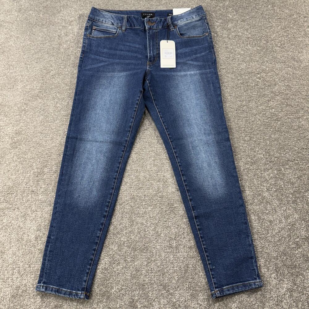 Tahari Women's Skinny Jeans - Dark Blue